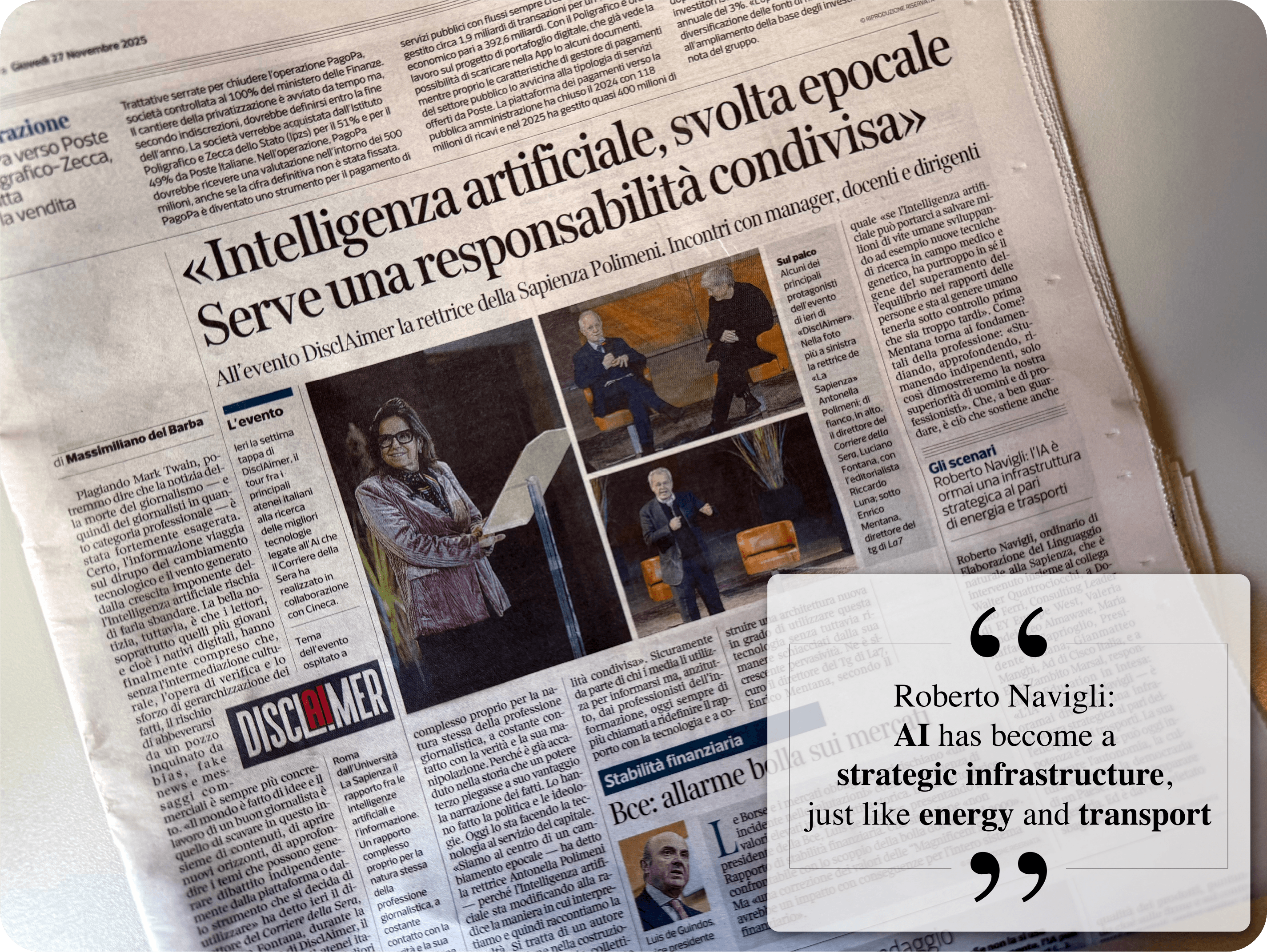 Disclaimer Event Newspaper